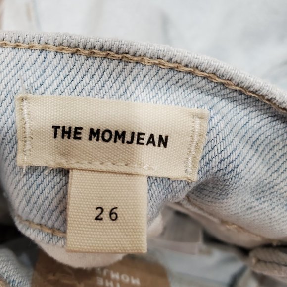 NWT Madewell The Mom Jean Distressed Raw-Hem Edition Style MC583 Size 26 - Picture 3 of 11